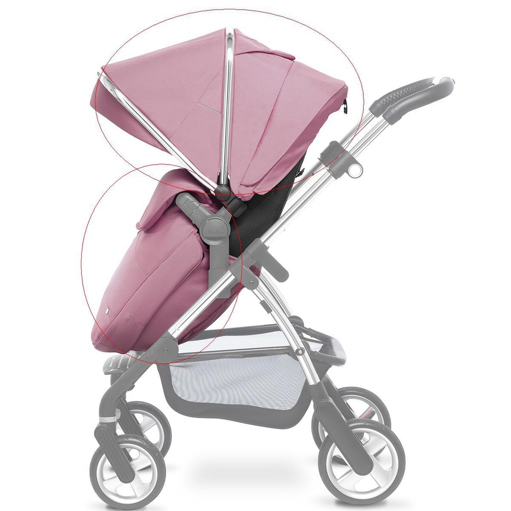 Silver cross 嬰兒車 粉紅色 遮陽罩及圍裙整組同色 PIONEER WAYFARER 可用現貨