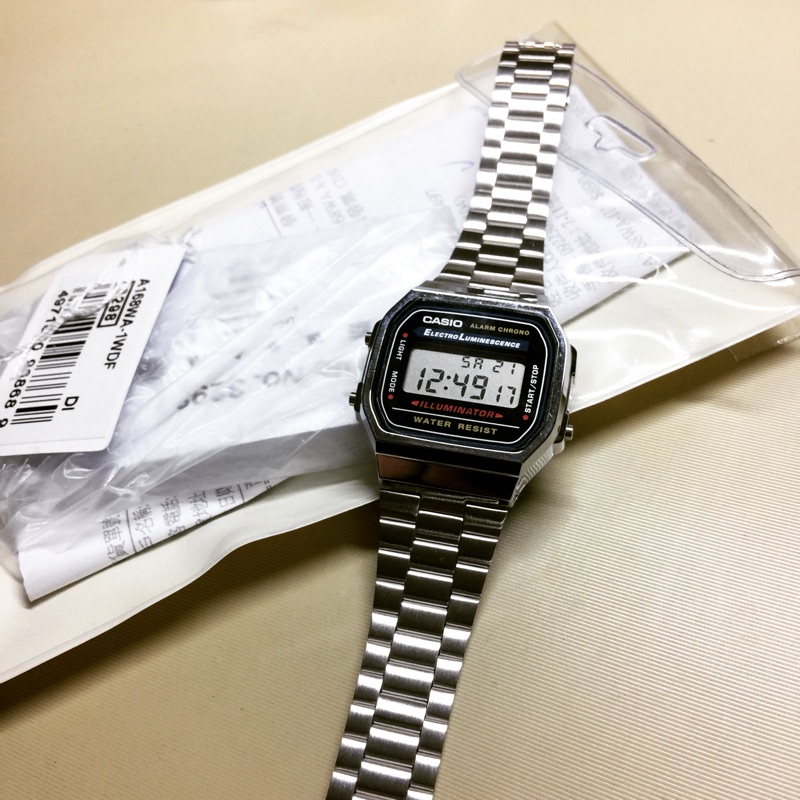 Casio A168WA 電子錶全新