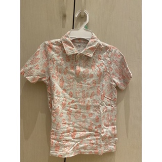 可 蝦皮店到店 清衣櫃 Gap kids 幼兒 幼童 男孩 短袖 polo衫 純棉 上衣 -仙人掌 灰