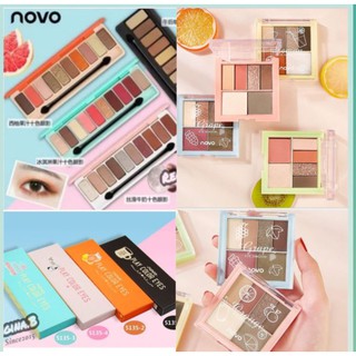 買一送一 正品授權 NOVO 甜蜜果汁炫彩眼影 冰淇淋 果汁 咖啡 眼影盤