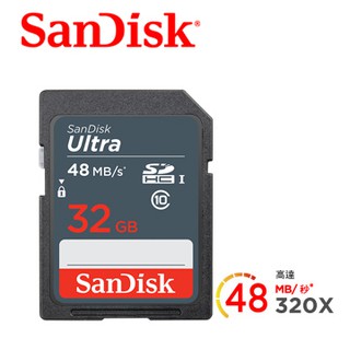 【現貨正品】SanDisk Ultra SDHC 32GB 記憶卡 48MB/s