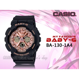 CASIO 時計屋 專賣店 BABY-G BA-130-1A4 獨特個性雙顯女錶 防水100米 整點報時 BA-130
