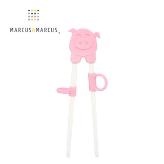 加拿大Marcus & Marcus 動物樂園 - 幼兒學習筷-粉紅豬(粉)