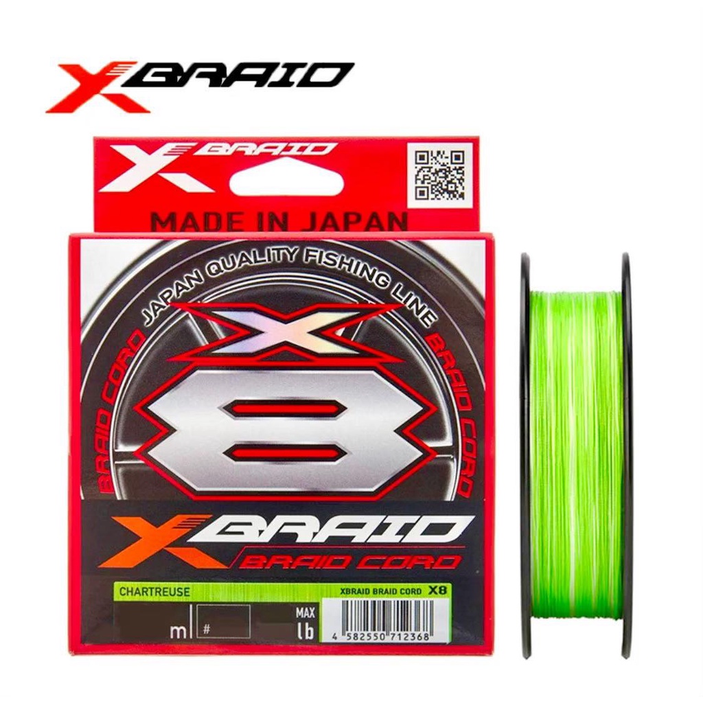❀平價路亞❀ YGK XBRAID CORD X8 8股 PE線 （單色） 300m 150m 螢光綠 日本 釣線 布線