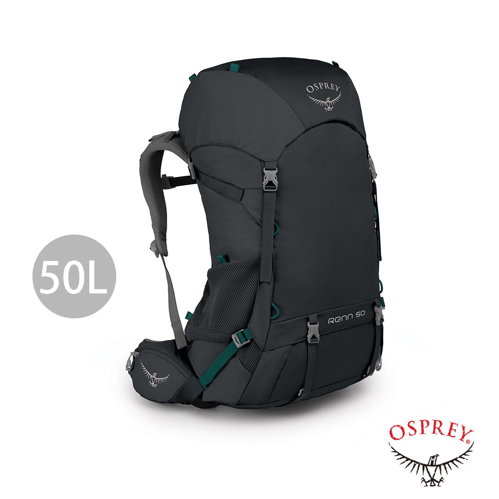 【Osprey】Rook 50L 透氣登山背包(黑色)登山包 運動背包 健行包 登山背包 後背包 OSBB2MBF269