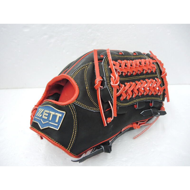 日本品牌 ZETT ~ 330系列 硬式牛皮 棒壘球手套 密網檔 12.5" (BPGT-33027) 黑/紅