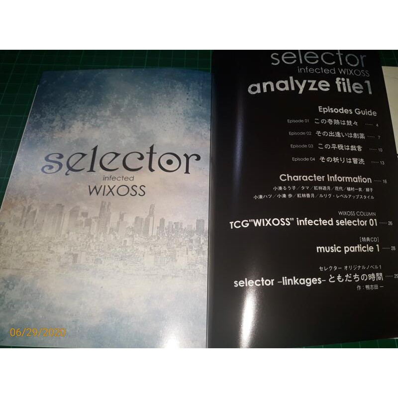 原版二手光碟 Selector Infected Wixoss 初回限定版box1 4片光碟 初回限定特典 蝦皮購物