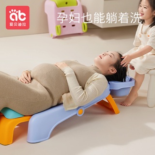 熱賣供應 兒童洗頭躺椅小孩躺著洗頭髮床椅子凳可折疊大人傢用寶寶洗髮神器 免運