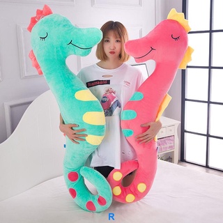 可愛海馬抱枕娃娃公仔毛絨玩具抱著睡眠覺長條枕頭孕婦玩偶萌女孩 多功能孕婦枕 側睡枕 哺乳枕 嬰兒固定枕 頸椎枕 腰枕【滿