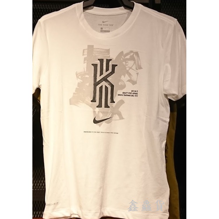 2019 三月 NIKE M KI KYRIE IRVING DRI-FIT TEE 短袖T恤 白 BQ3604-100