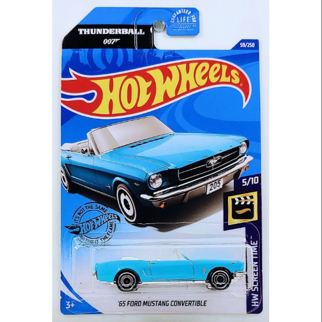 【J.M.車坊】現貨 Hot Wheels 風火輪 Ford Mustang Convertible 007