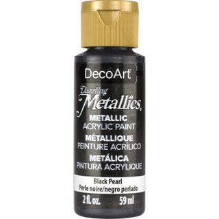 DecoArt 黑珍珠色 59 ml Dazzling Metallics 閃耀金屬壓克力顏料 - DA127