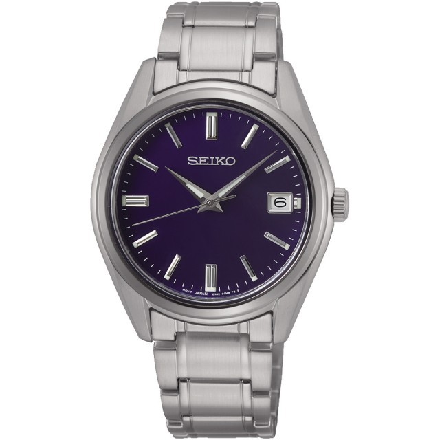 SEIKO 精工CS時尚石英女錶-藍x銀/36mm(SUR317P1/6N42-00L0-B)【ERICA STORE】