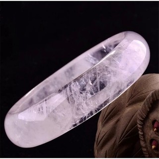 《Muse du Louvre-羅浮宮珠寶》精選冰種細膩粉水晶芙蓉石玉鐲