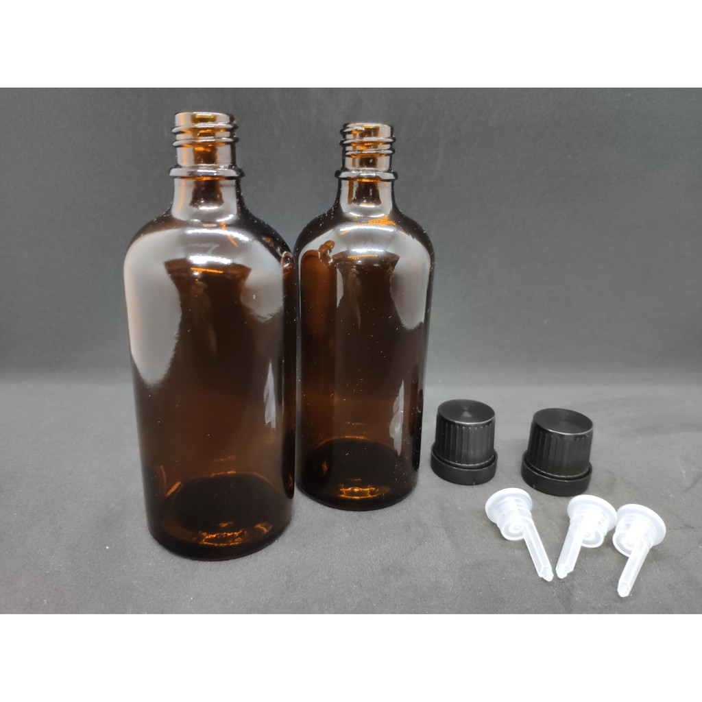 茶色玻璃避光瓶 避光空瓶 精油瓶 玻璃瓶 100ml