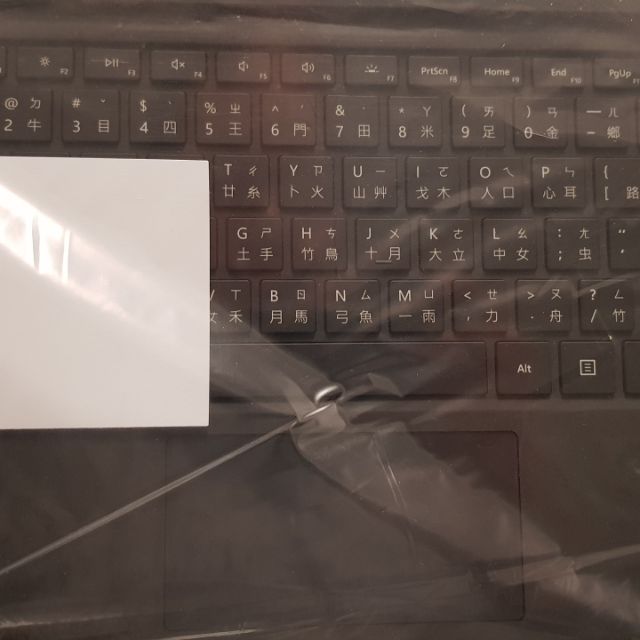 拆封品-(鍵盤如新)Microsoft 微軟 支援Surface Pro4  Pro3 實體鍵盤保護蓋_黑