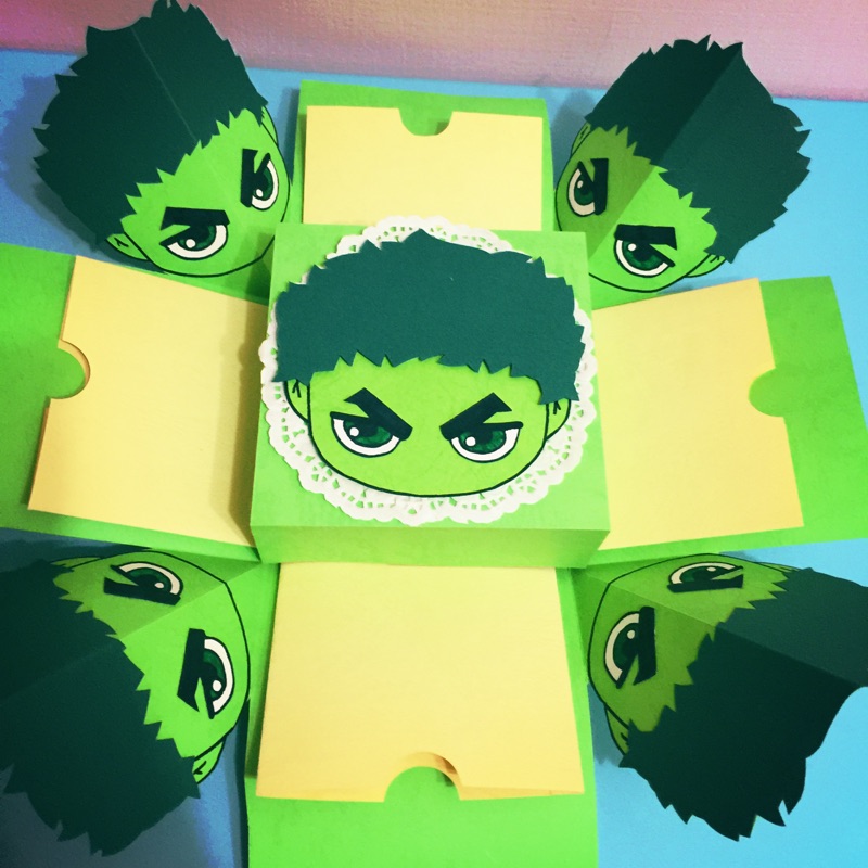 綠巨人浩克禮物盒🎁機關卡片