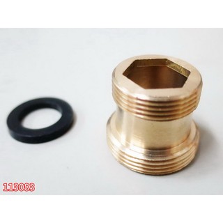 水龍頭轉換接頭 淨水器轉換器 加長雙外細牙 22mm轉19mm(電鍍) 083