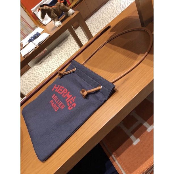 愛馬仕Hermès aline帆布包 全新/台灣專櫃購入/全配