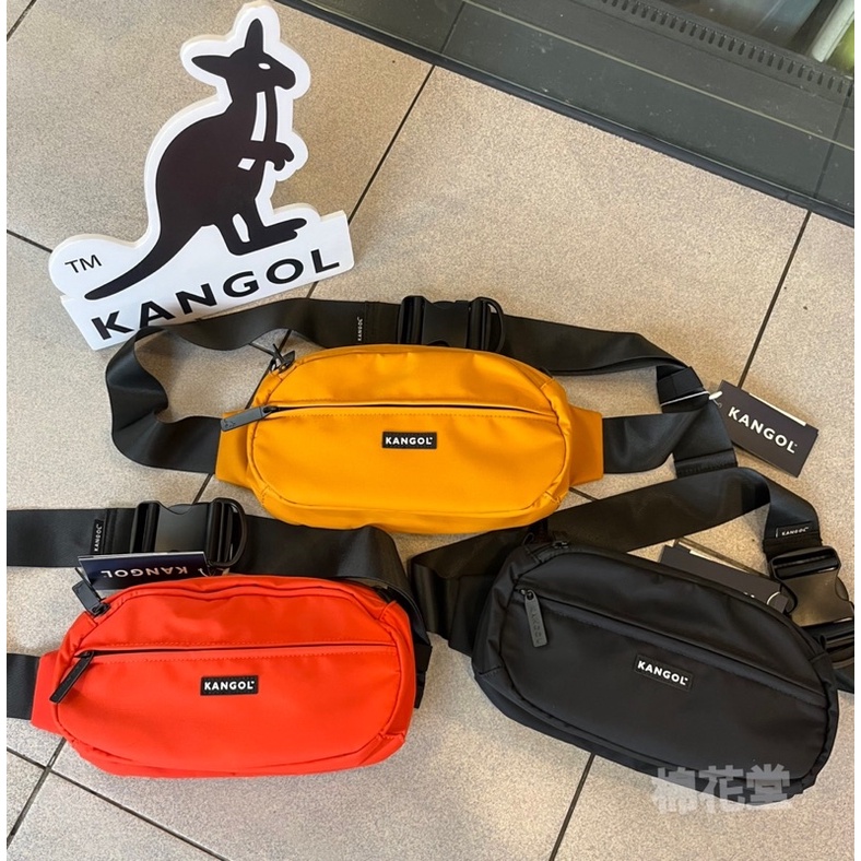 Kangol 🇬🇧袋鼠🦘62251781 防潑水  多夾層 腰包 胸包 $1280