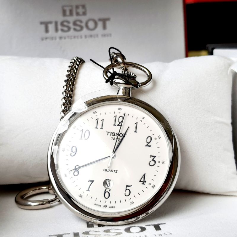 Tissot Swiss 瑞士 紀念石英懷錶 少女峰鐵路百年