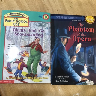 二手英文小說（The phantom of the opera、Giant Don't Go Snowboarding）