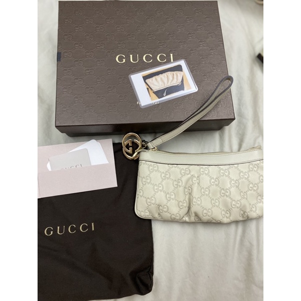 正品！全新Gucci 手拿包