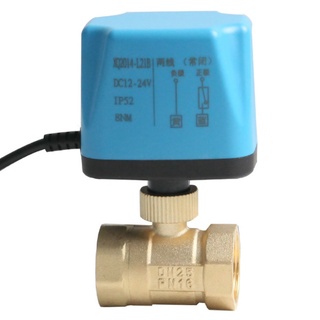 【綠美滴灌噴灌降溫工程】DC12~24兩線常閉常開式電動二通止水閥.AC110~220另購供電器