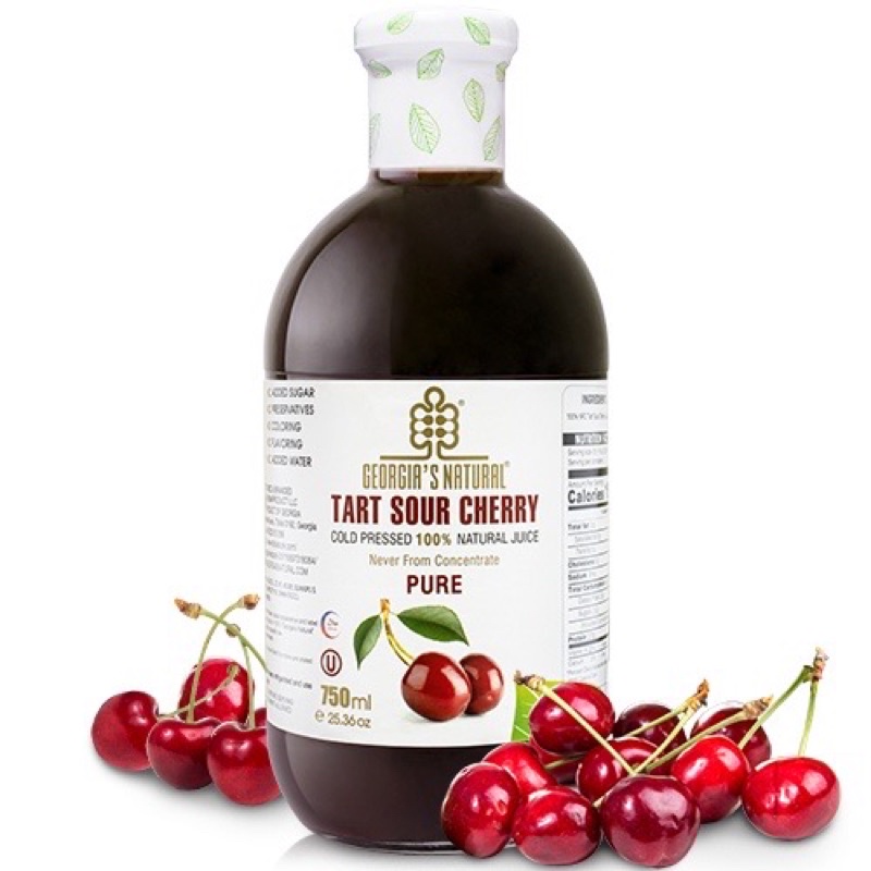 Georgia酸櫻桃原汁(750ml/瓶) 非濃縮還原果汁(超取請勿超過1瓶以上)