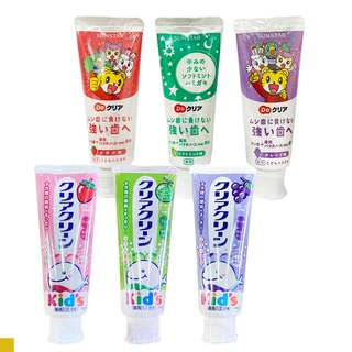 【傻妞專賣店】日本 SUNSTAR 三詩達 花王 KAO 兒童牙膏 巧虎 兒童 牙膏 刷牙 兒童牙膏