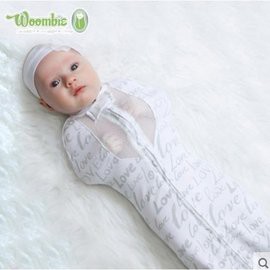 【搬家出清】【6-9月】Woombie嬰兒睡袋  包巾  夏季薄款 包裹式防驚跳睡袋1
