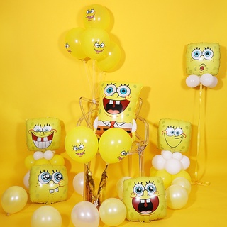 海綿寶寶一歲卡通海星氣球兒童玩具生日聚會裝飾房間氣球