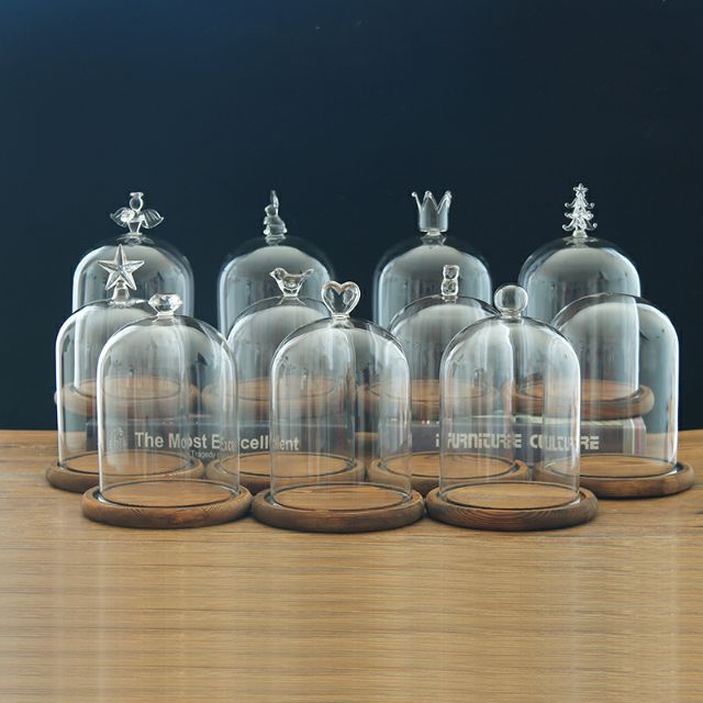 Diy手作玻璃防塵罩玻璃盅鑽石玻璃罩愛心玻璃罩皇冠玻璃罩小鳥玻璃罩永生花 不凋花黏土古玩手作防塵罩 蝦皮購物