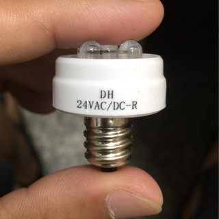 【金光閃閃】含稅價 24V AC DC 指示燈泡 消防燈泡 E12 紅光 紅色 5晶片 5燈獎