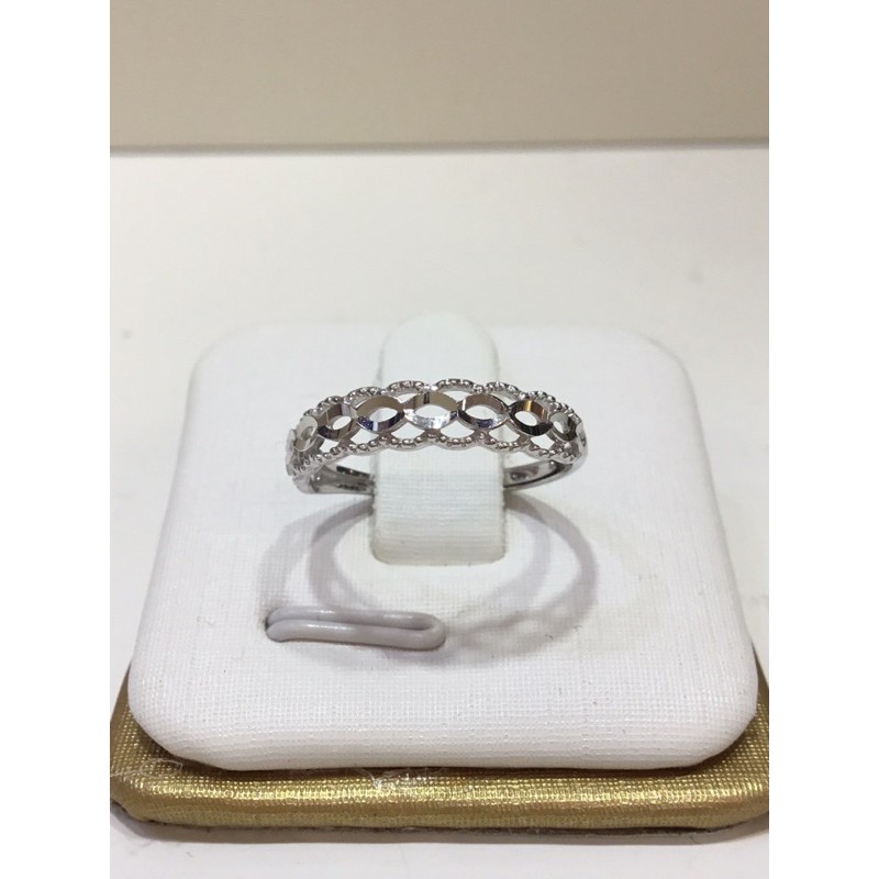 「瑞安珠寶」PT950純白金鏤空電刻造型白金戒指