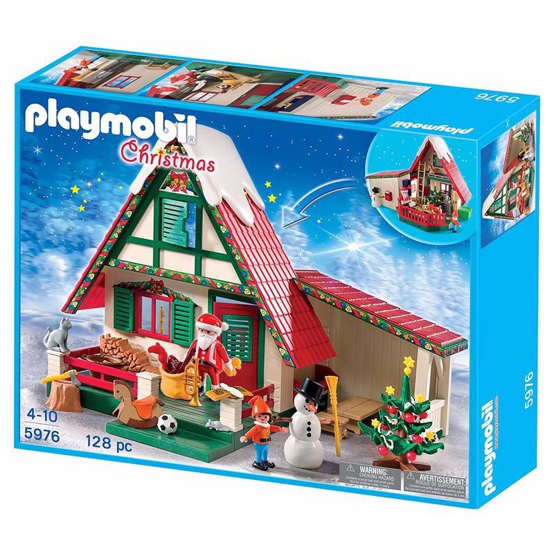 全新 盒損 德國 摩比人 Playmobil 5976 聖誕老人豪華小屋 聖誕節 聖誕老公公 房屋 扮家家酒