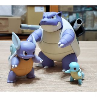 神奇寶貝 寶可夢日版 上色完成品 SCALE WORLD 1/20 關都地區 傑尼龜 卡咪龜 水箭龜 色違版本