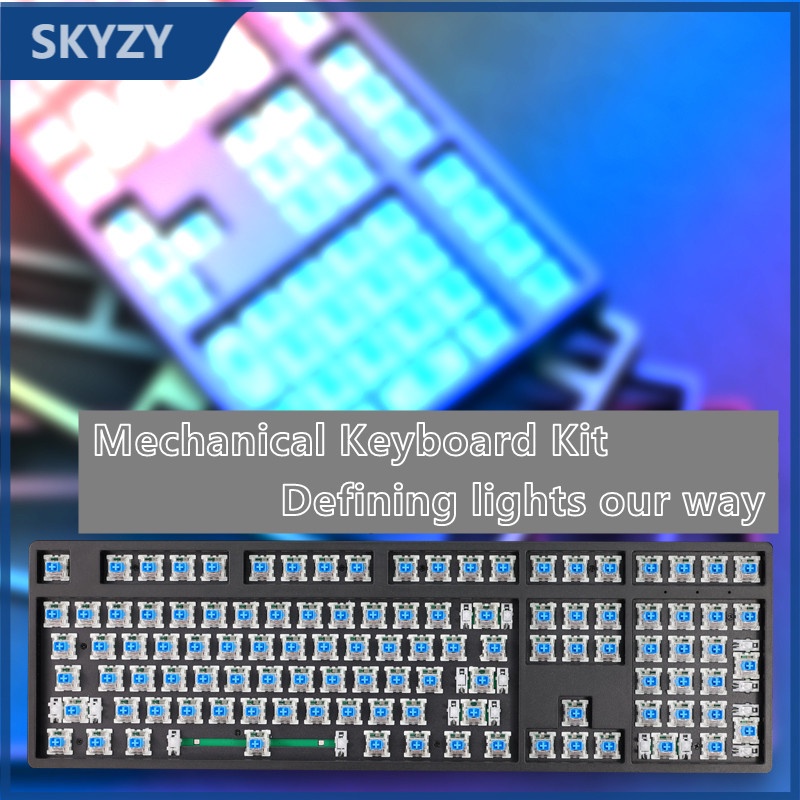 108機械鍵盤套件 RGB燈效 高特軸體 學生 電競 有線機械鍵盤套件