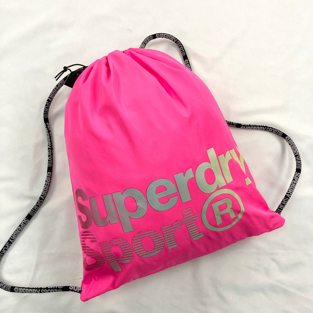 現貨 反光 漸層 superdry sport bag 背包 極度乾燥 輕便 後背包 束口袋 抽繩袋 #6003