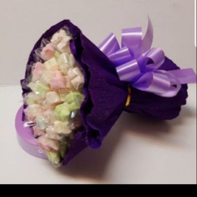 棉花糖30隻紫色花束【瑪奇朵】