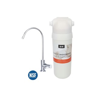 愛琴海廚房 荷蘭Norit 諾得廚下淨水器 高碘值活性碳 24.2.381A+NSF無鉛鵝頸龍頭 送基本安裝