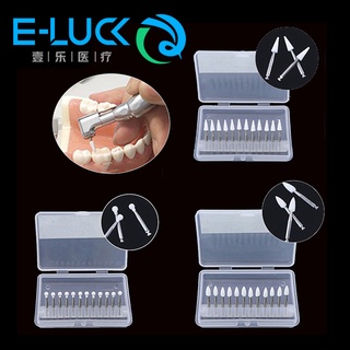 12 件/盒牙科陶瓷研磨白石拋光車針 RA 2.35 毫米低速牙齒拋光套件,適用於牙醫工具