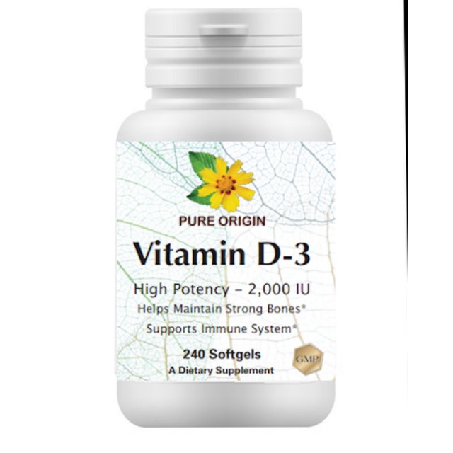現貨純益 Pure Origin Vitamin D3 2000IU  非有機