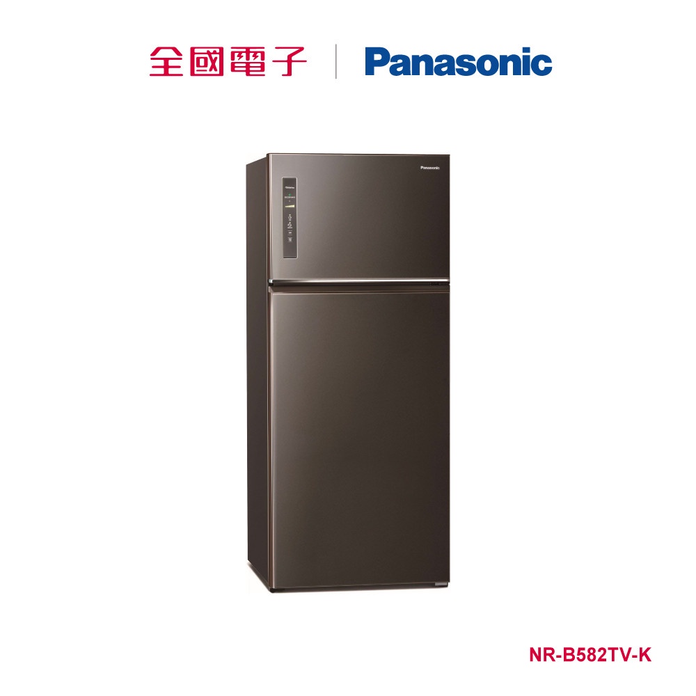 Panasonic 580L雙門鋼板冰箱-黑  NR-B582TV-K 【全國電子】