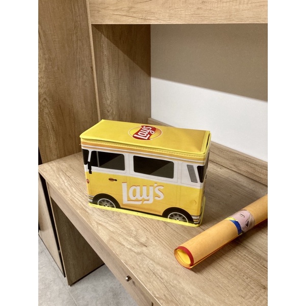 【二手】樂事車車造型收納盒 玩具收納兒童用品文具箱造型童趣設計