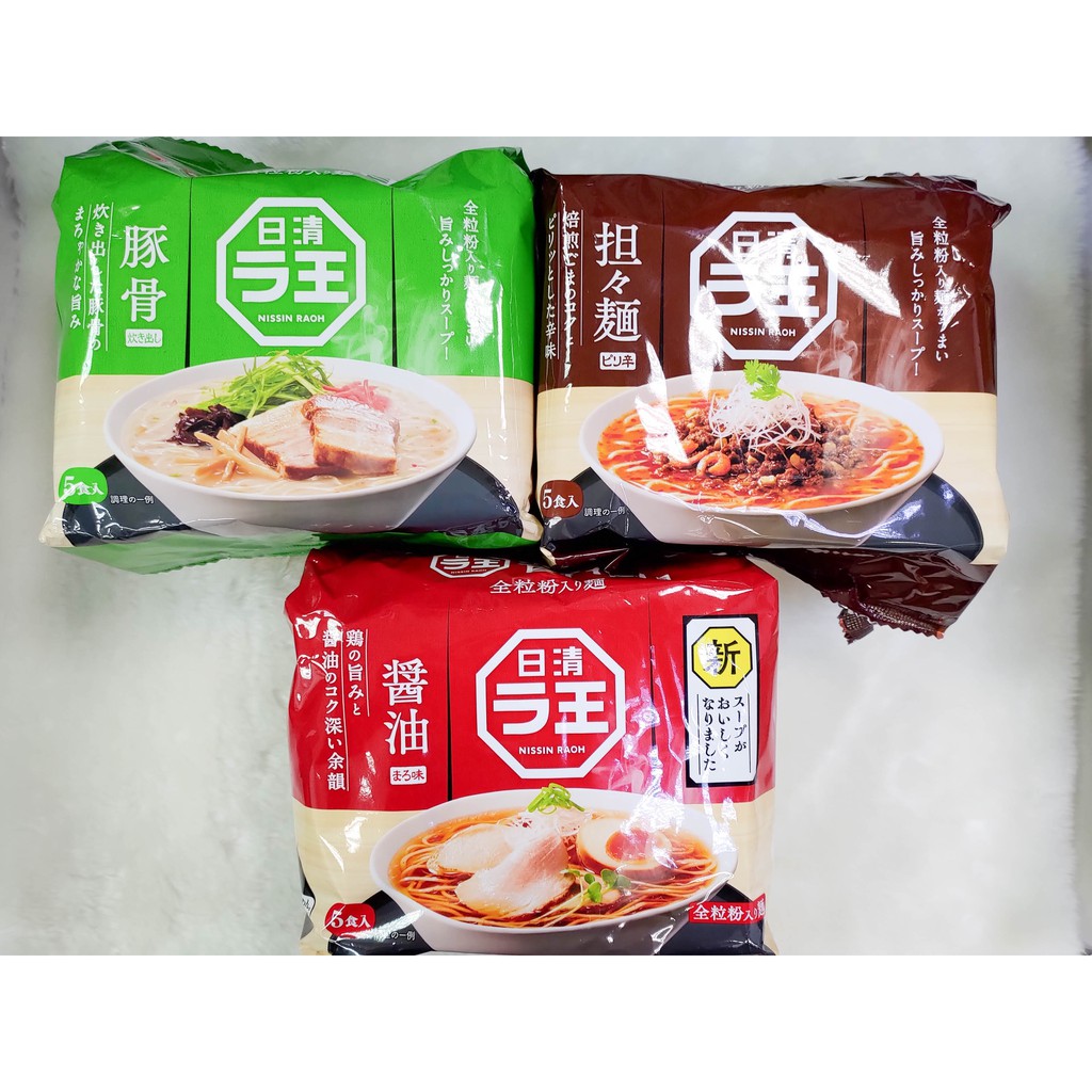 【老闆批發網】日清 拉王泡麵-豚骨風味5入415g 5入袋裝 即食麵 擔擔麵475g 醬油風味505g