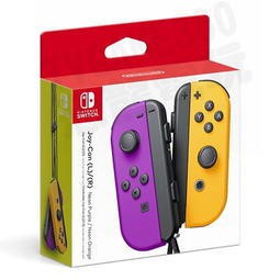 【勁多野-三重】現貨供應 《NS 原廠 Joy-Con 紫橘控制器》▼加贈類比套 ※原廠保固一年