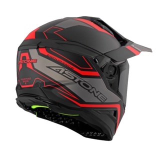 ASTONE MX800 BF9 消光黑紅 越野式 安全帽 快拆式帽舌 內墨鏡 全罩式 安全帽《淘帽屋》