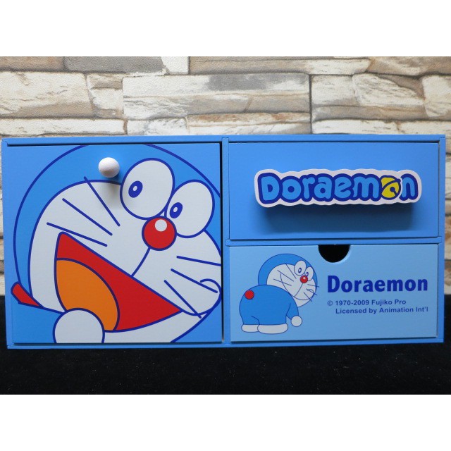 土城三隻米蟲  DORAEMON 哆啦A夢 小叮噹 三抽置物盒 收納盒 收納櫃 置物櫃