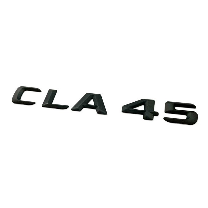【JR 佳睿精品】BENZ 賓士 尖型 CLA45 消光黑 霧面黑  後箱 字體 字貼 標誌 高度23mm